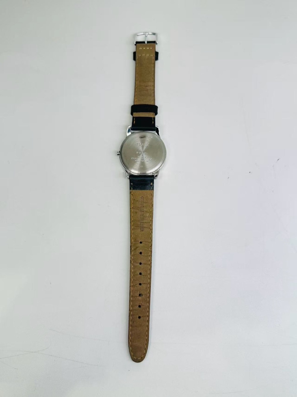 Timex Indiglo Men WR30M Black Dial Quartz Watch 40mm New Battery Works - Picture 9 of 10